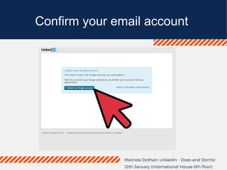 Confirm your email account
 