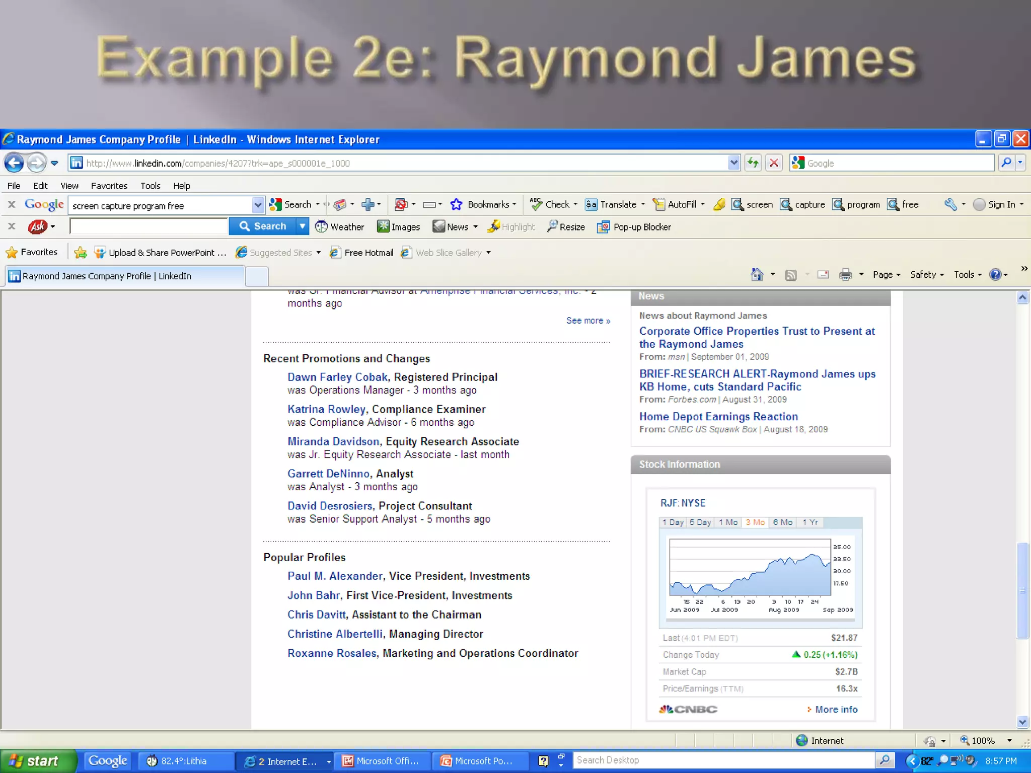 Example 2e: Raymond James