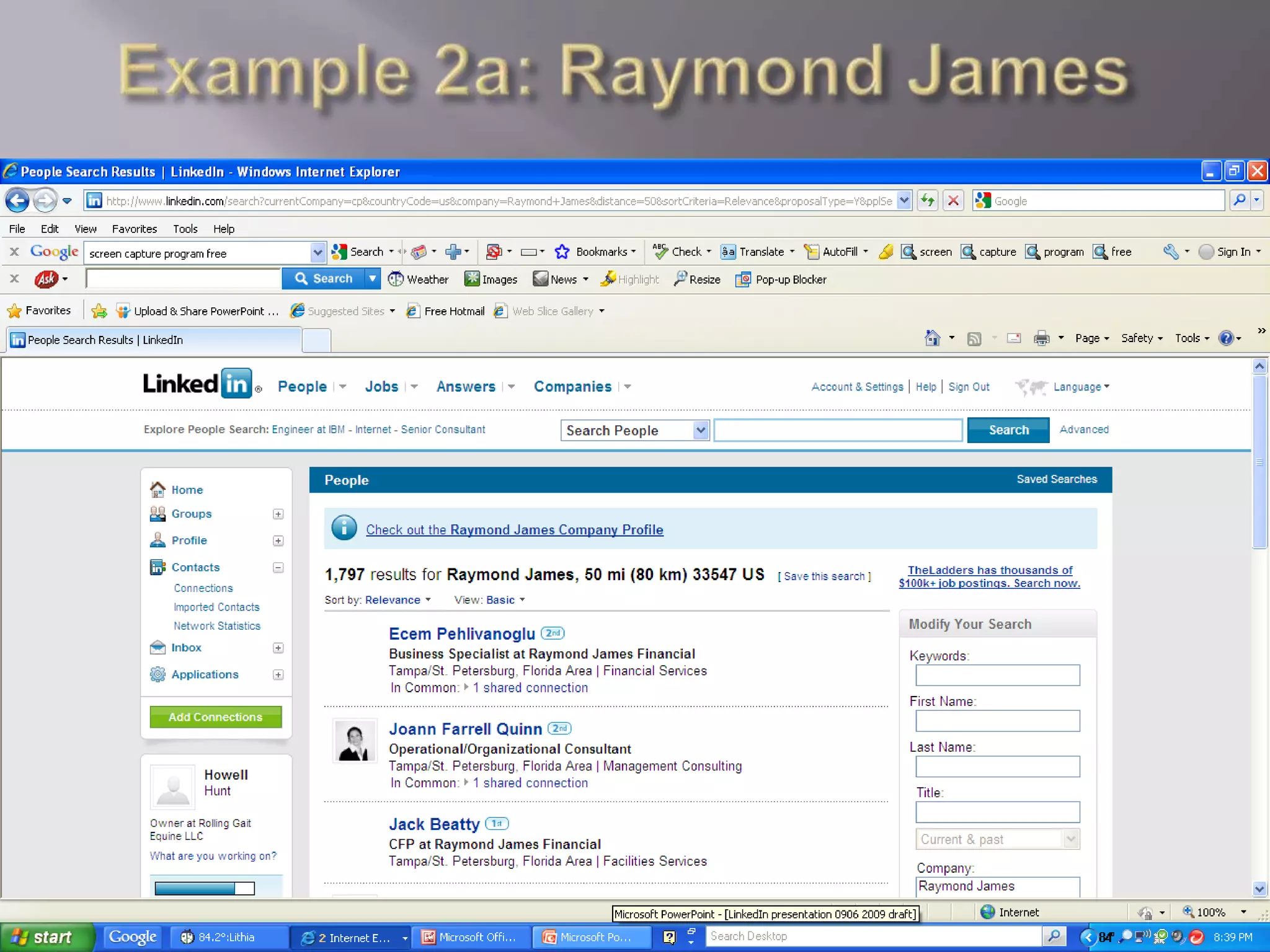 Example 2a: Raymond James