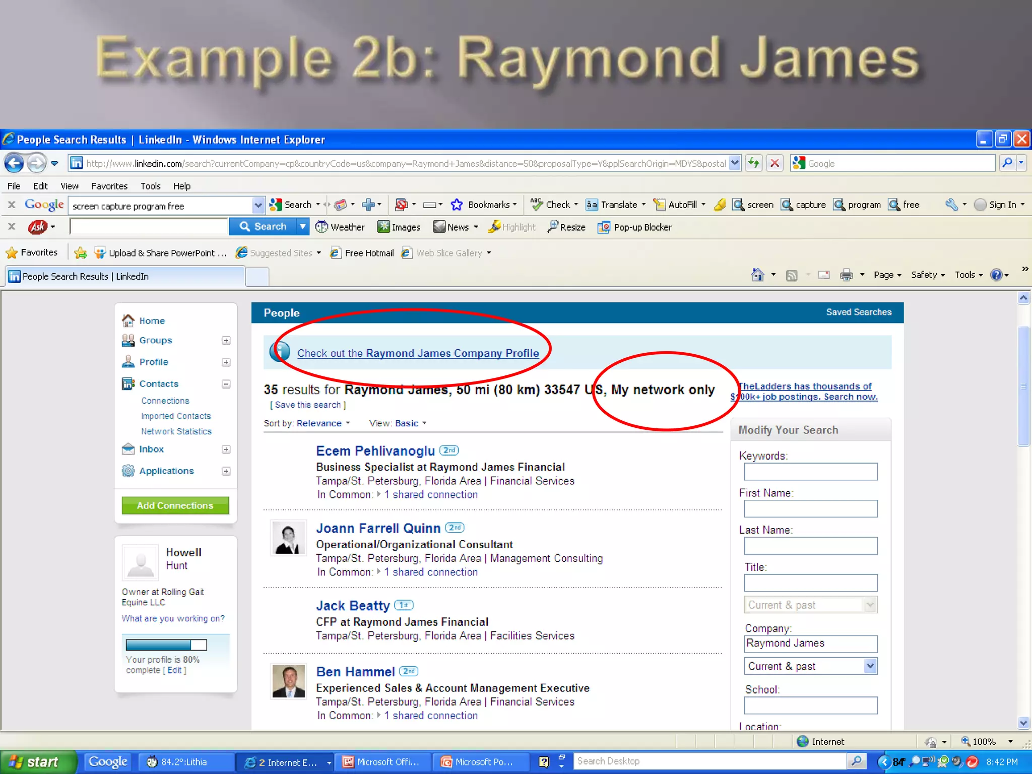 Example 2b: Raymond James