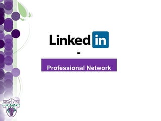 GRAPEVINE CHAMBER OF COMMERCE
               Presents:




S oc i al M di a 1 01
           =e

       Professional Network
 