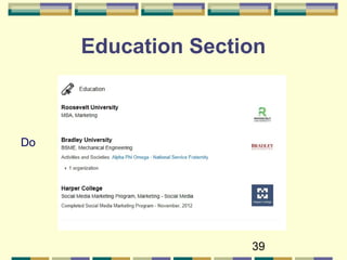 39
Education Section
Do
 