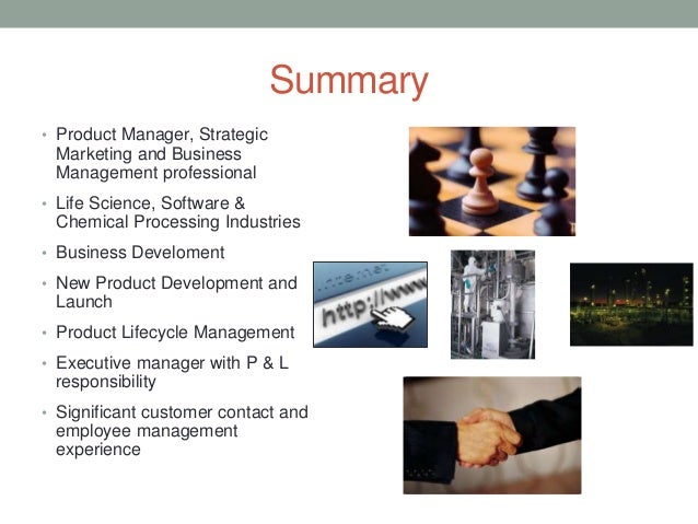 summary of experience and accomplishments business accomplishments