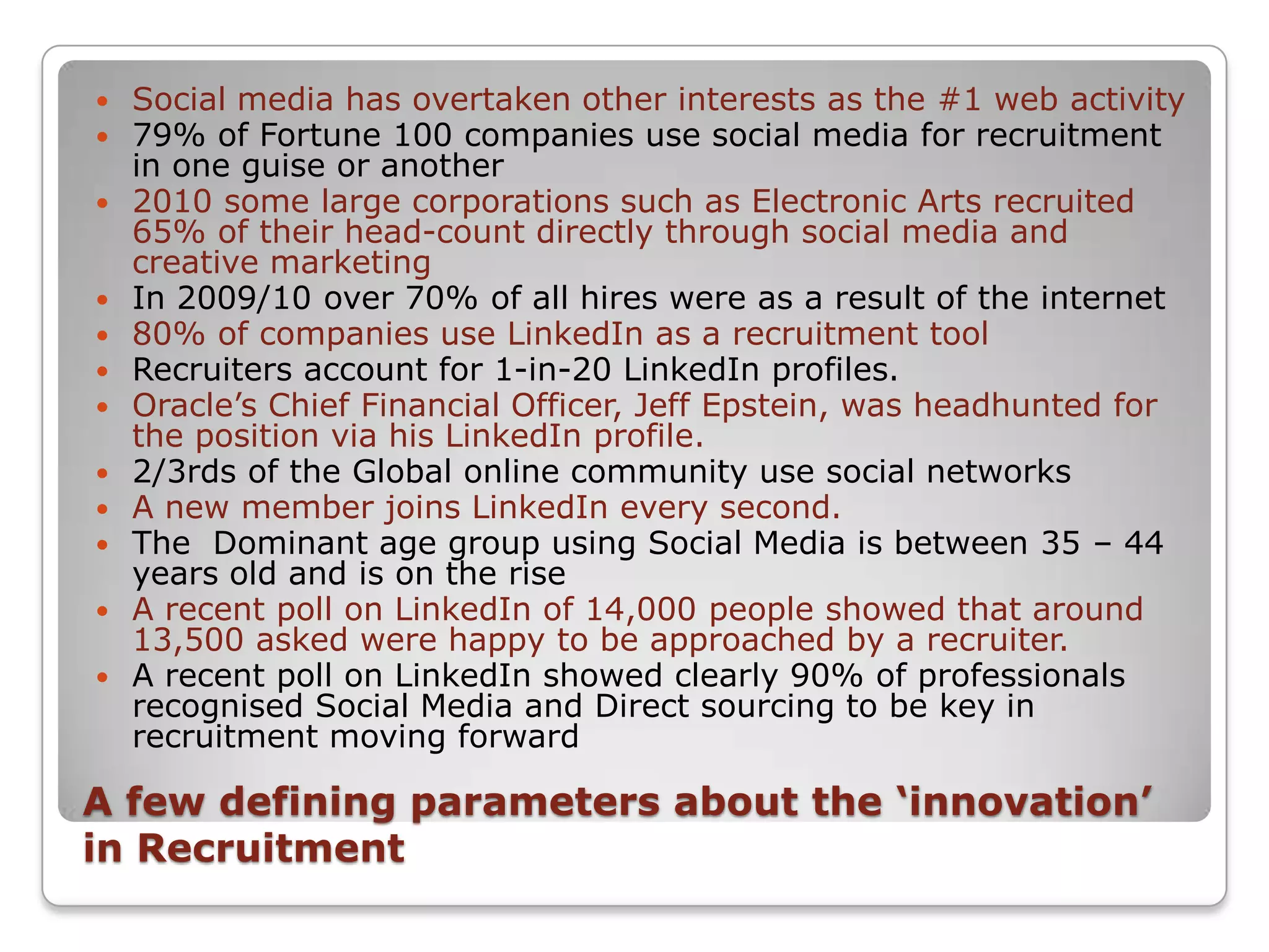 Recruitment Brand building/ strengthening