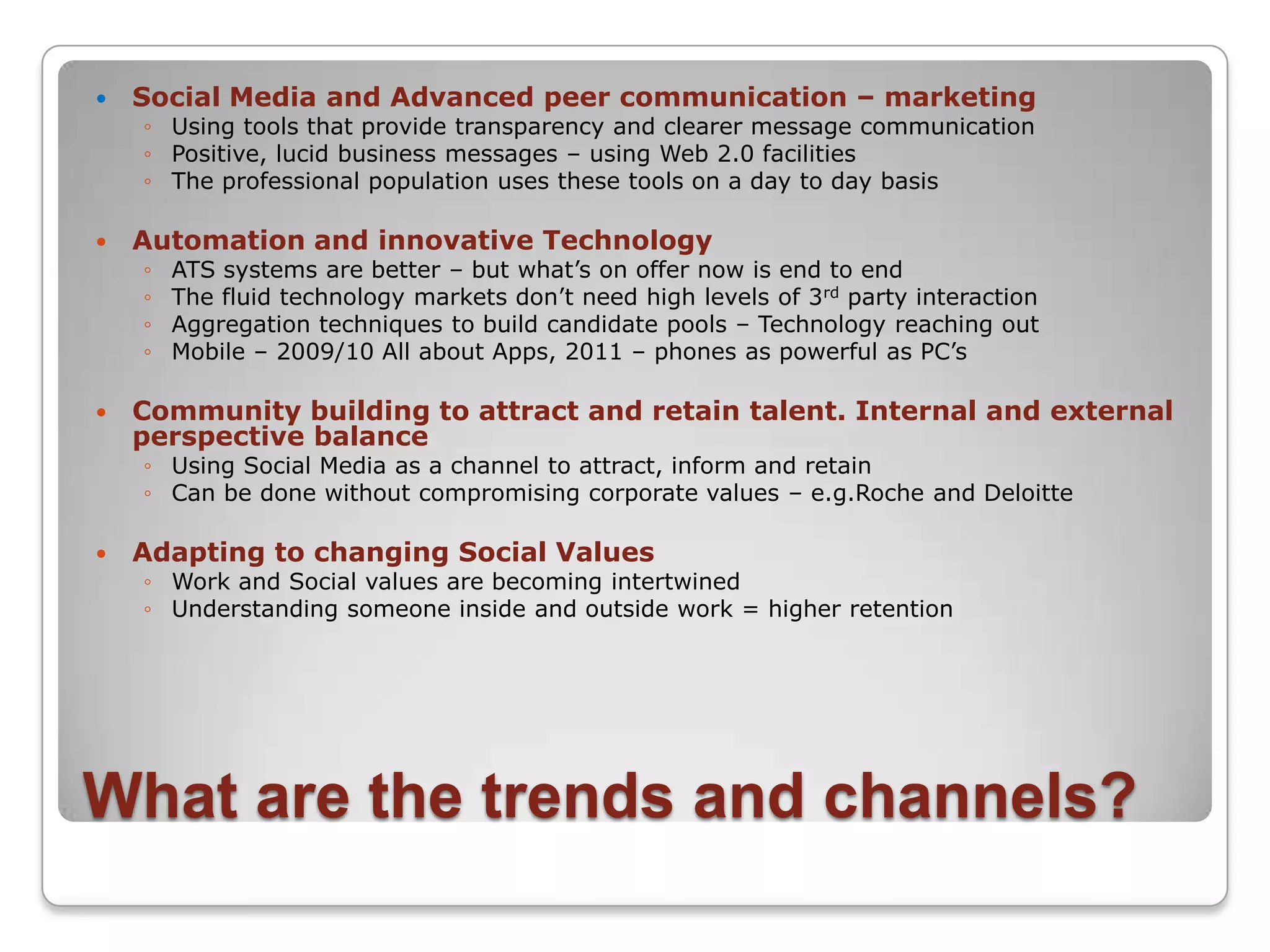 Innovative Technology for Management Information