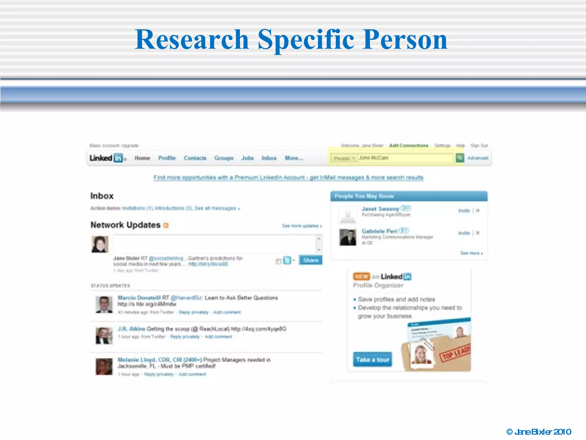 Research Specific Person 