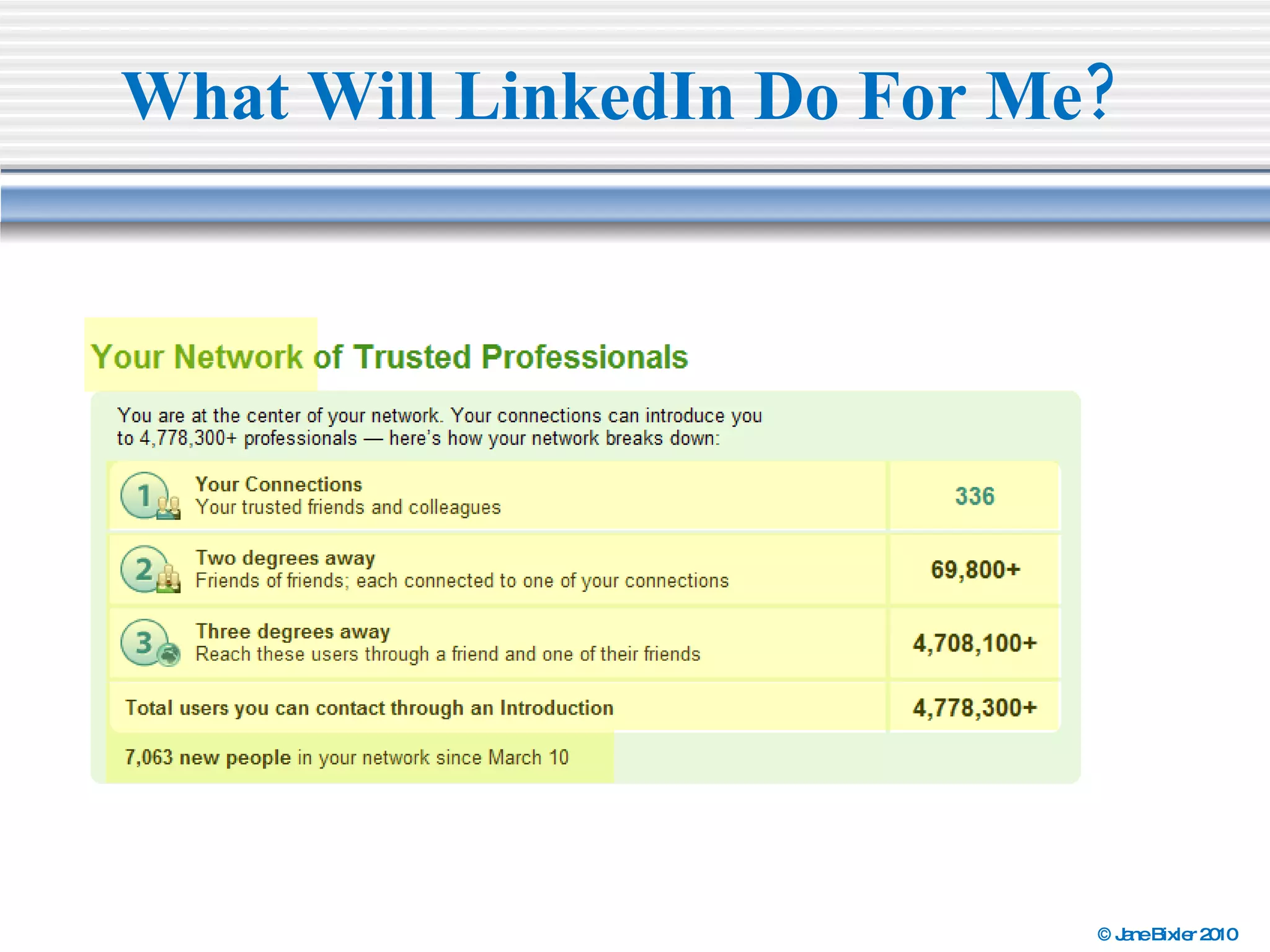 What Will LinkedIn Do For Me? 