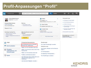 Profil-Anpassungen “Profil” 
 