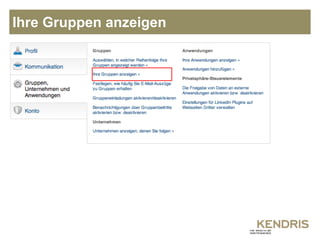 Ihre Gruppen anzeigen 
 