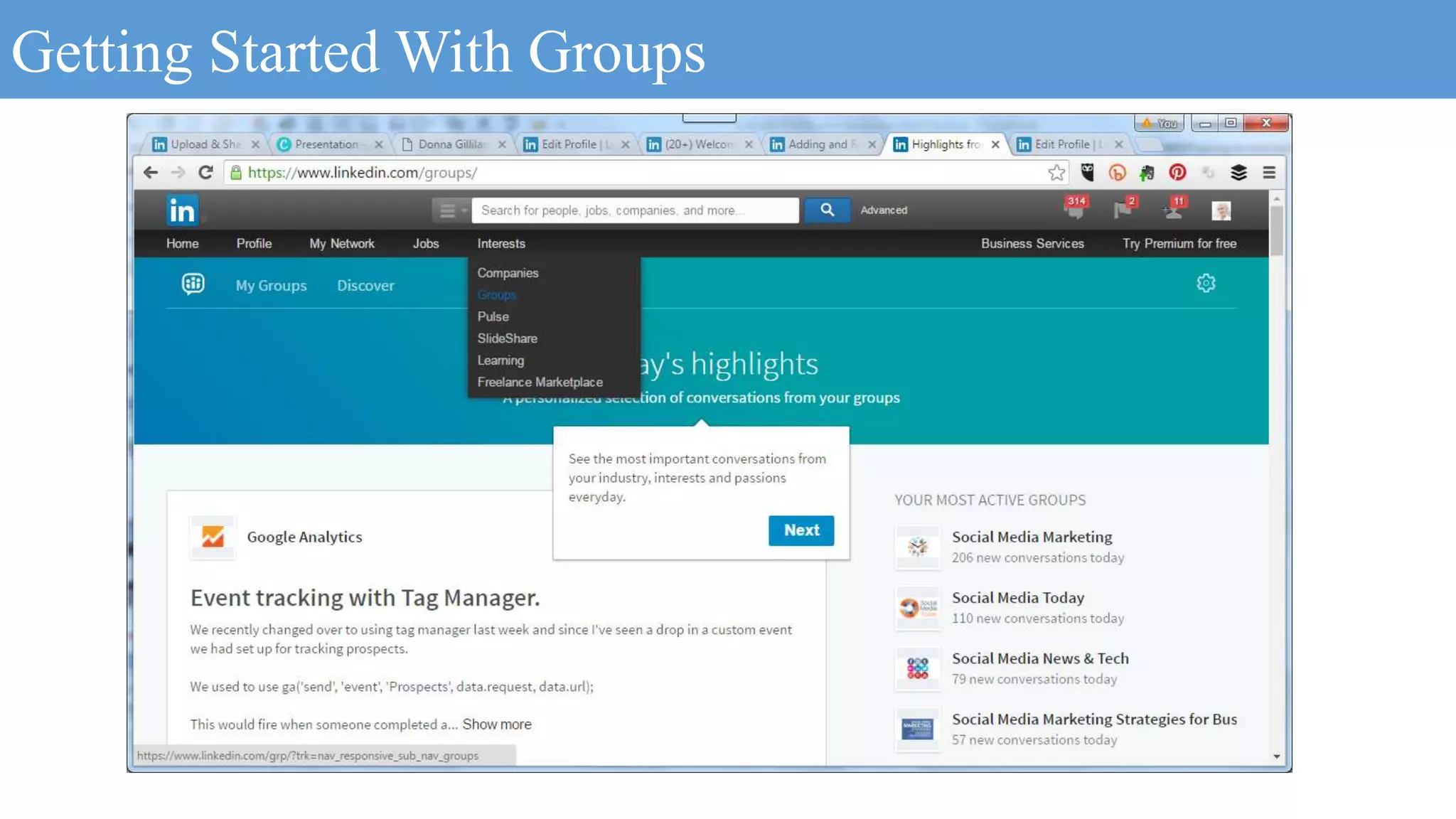 Getting Started With Groups
 