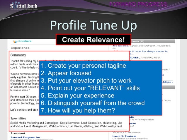 LinkedIn Profile Building Workshop Part 1 | PPT