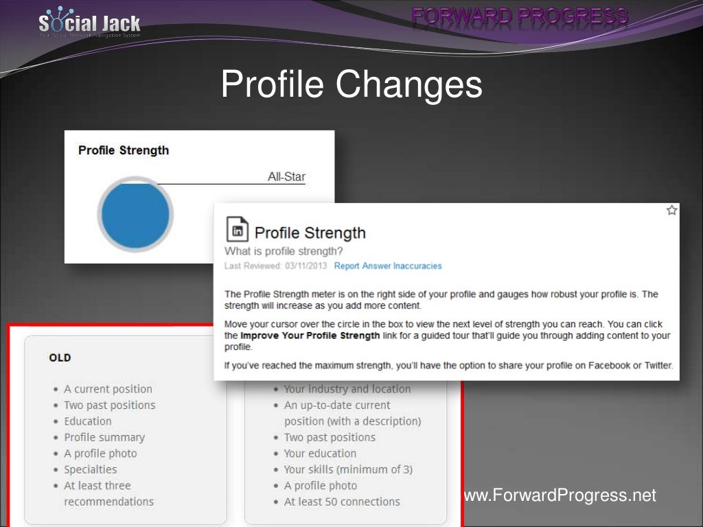 LinkedIn Profile Building Workshop Part 1