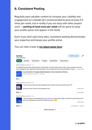 LinkedIn Profile Optimization Guide - Go Global | PDF