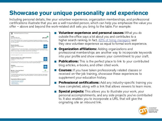 example linkedin profile