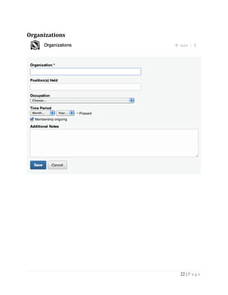 22 | P a g e
Organizations
 