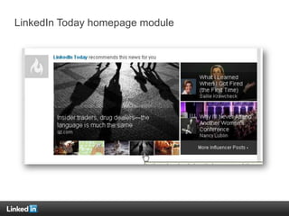 LinkedIn Today homepage module
 