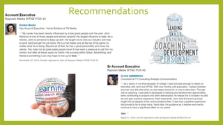 Recommendations
 