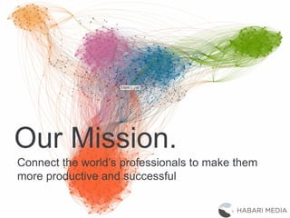 Our Mission.
Connect the world’s professionals to make them
more productive and successful
 
