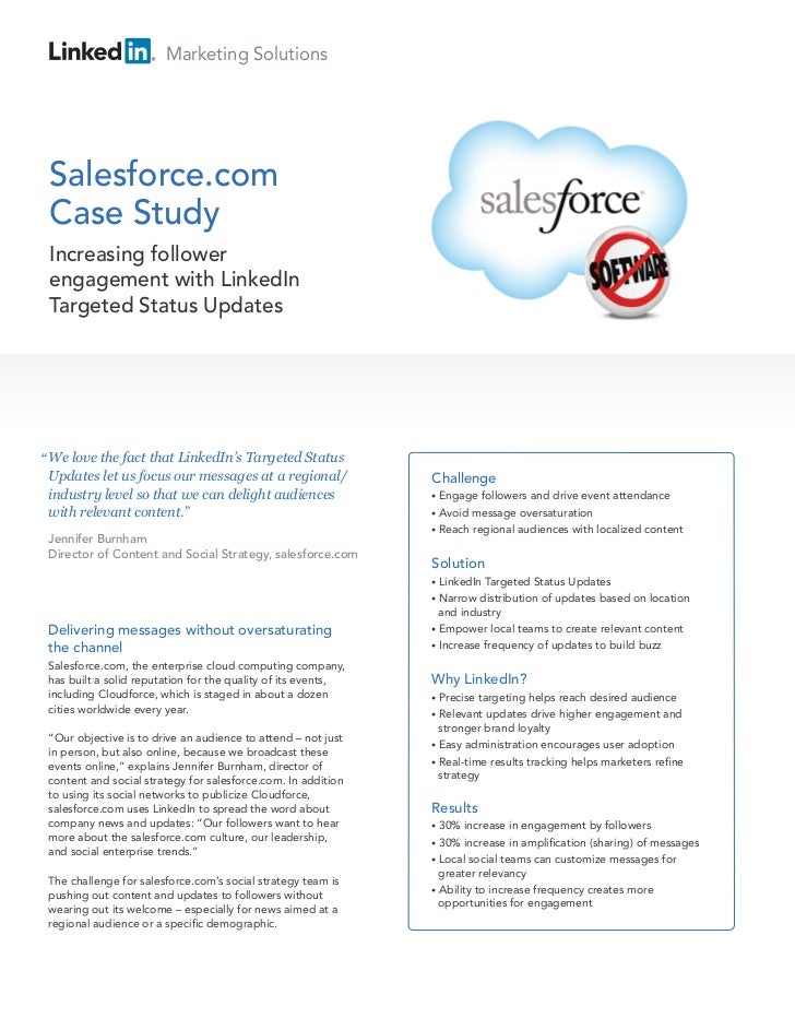 what is case study in salesforce