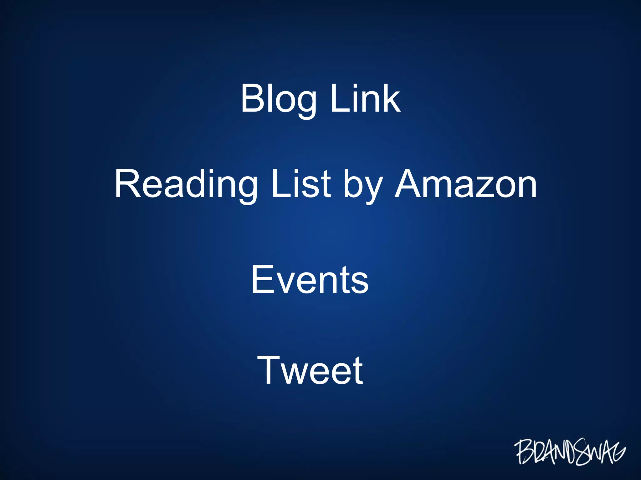 Blog Link Reading List by Amazon Events Tweet