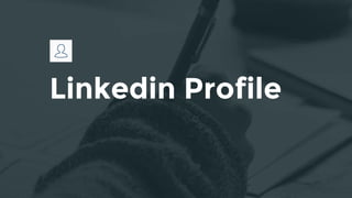 Linkedin Profile
 