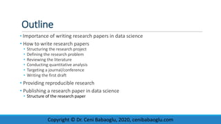 Writing Research Papers in Data Science | PDF