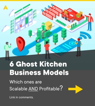 6 Ghost Kitchen
Business Models
Which ones are 

Scalable AND Profitable?
Link in comments.

 