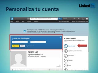 Personaliza tu cuenta
 