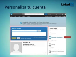 Personaliza tu cuenta
 
