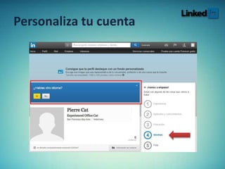 Personaliza tu cuenta
 