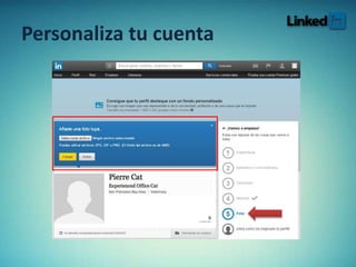 Personaliza tu cuenta
 
