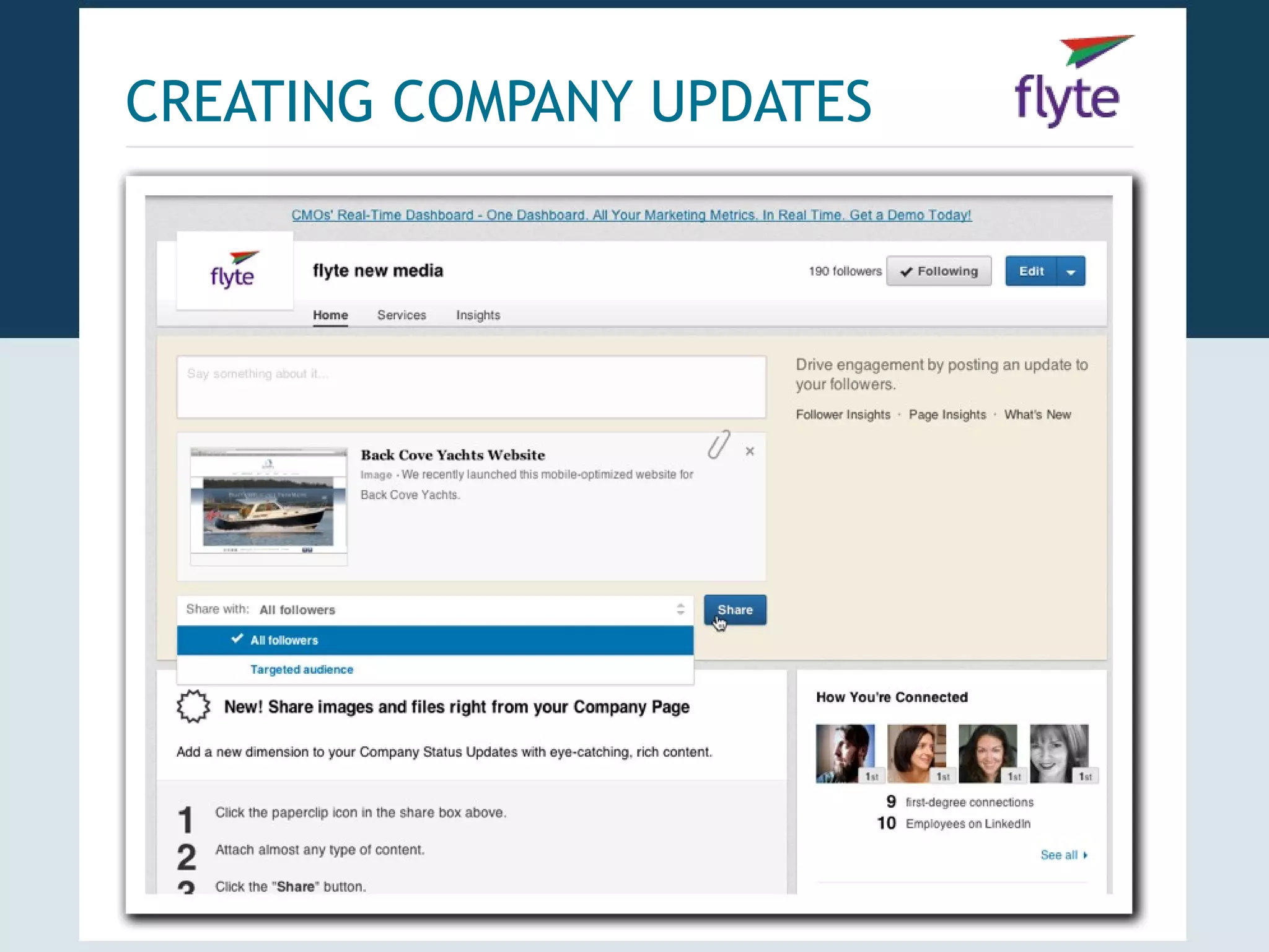 CREATING COMPANY UPDATES
 