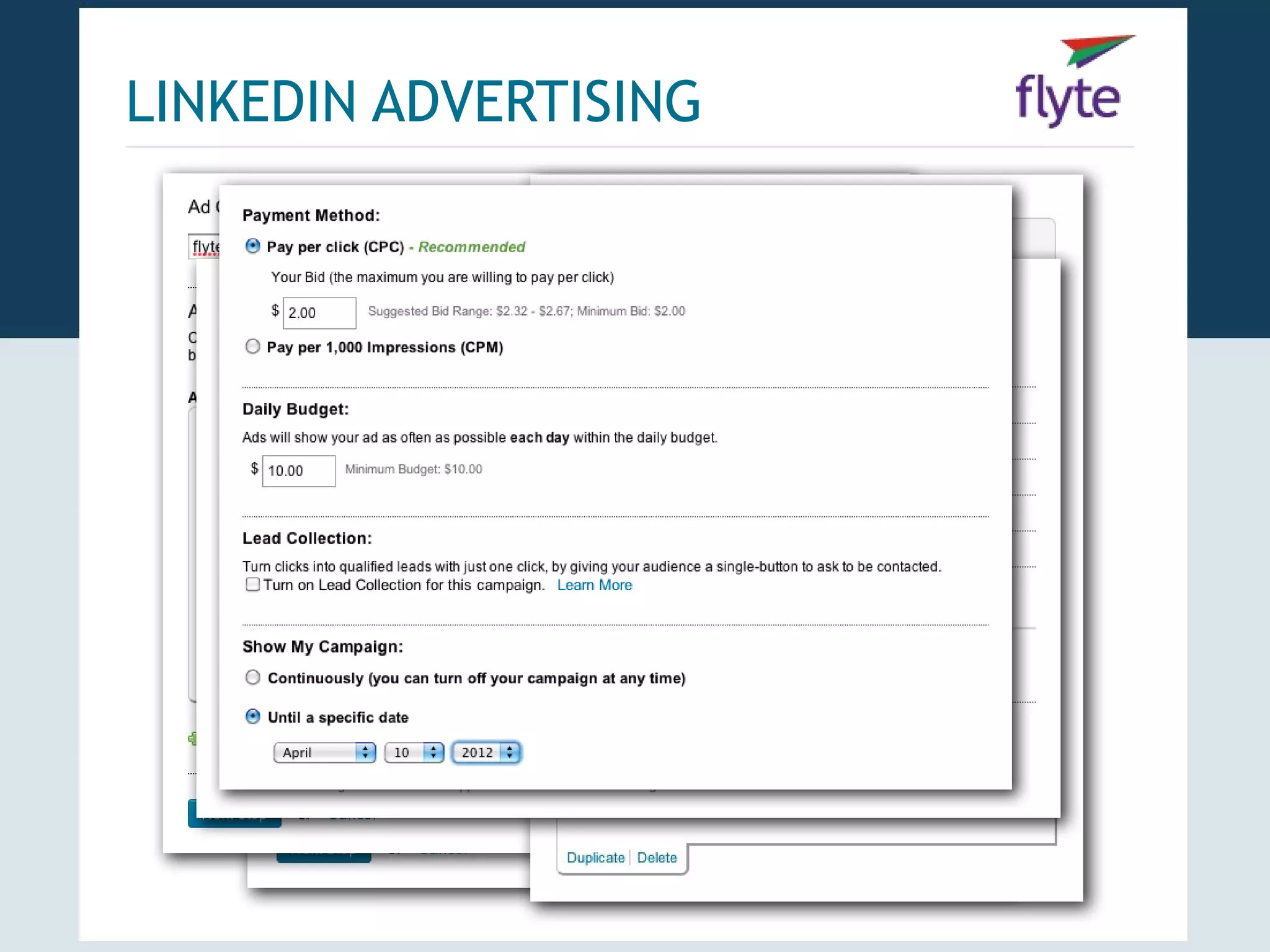 LINKEDIN ADVERTISING
 