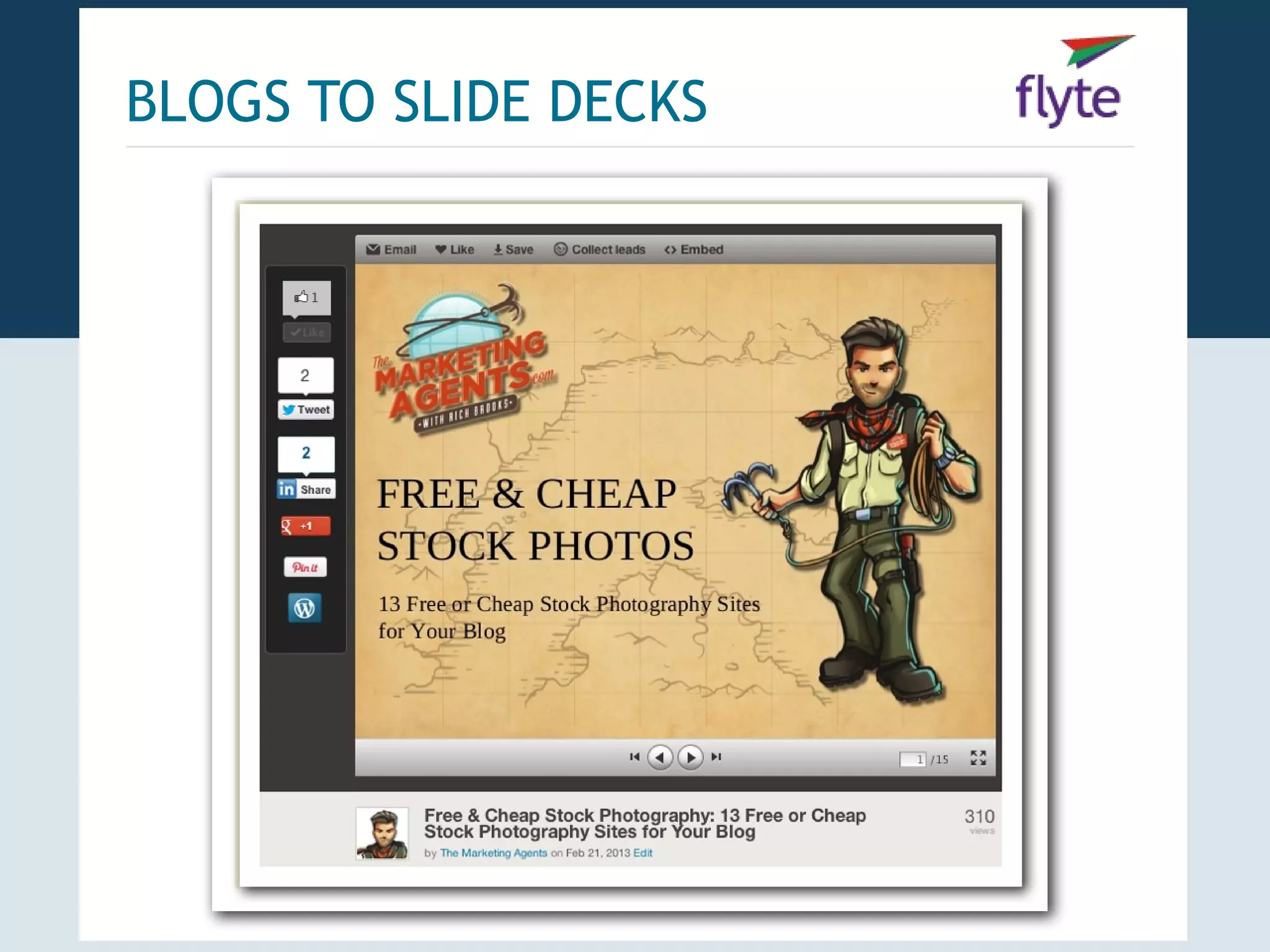 BLOGS TO SLIDE DECKS
 
