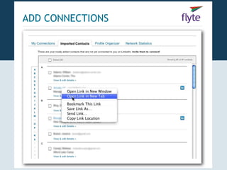 ADD CONNECTIONS
 