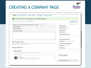 CREATING A COMPANY PAGE
 