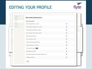 EDITING YOUR PROFILE
 