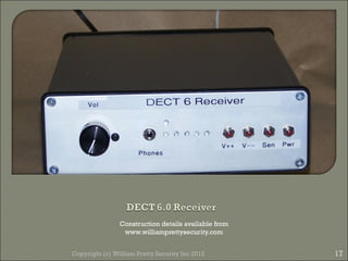 Construction details available from
                 www.williamprettysecurity.com


Copyright (c) William Pretty Security Inc 2012        17
 