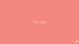 22
The plan
 
