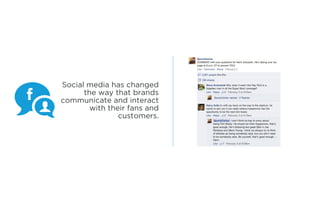 Social media has changed
      the way that brands
communicate and interact
        with their fans and
                customers.
 