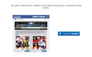 An app is the key to collect social data about your customers and
                               users.
 