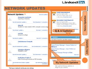 NETWORK UPDATES Q & A Updates 