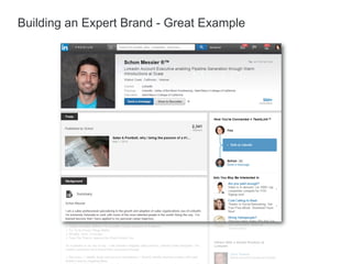 Building an Expert Brand - Great Example
 