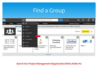 Find a Group
Search for: Project Management Organization DeVry Keller NJ
 