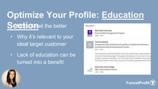 LinkedIn Strategy - Profile Optimization | PPTX
