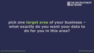 www.therecruitmentnetwork.com @TheRecNetwork1
target
area one:
consultant
performance
increase performance by 20% across t...