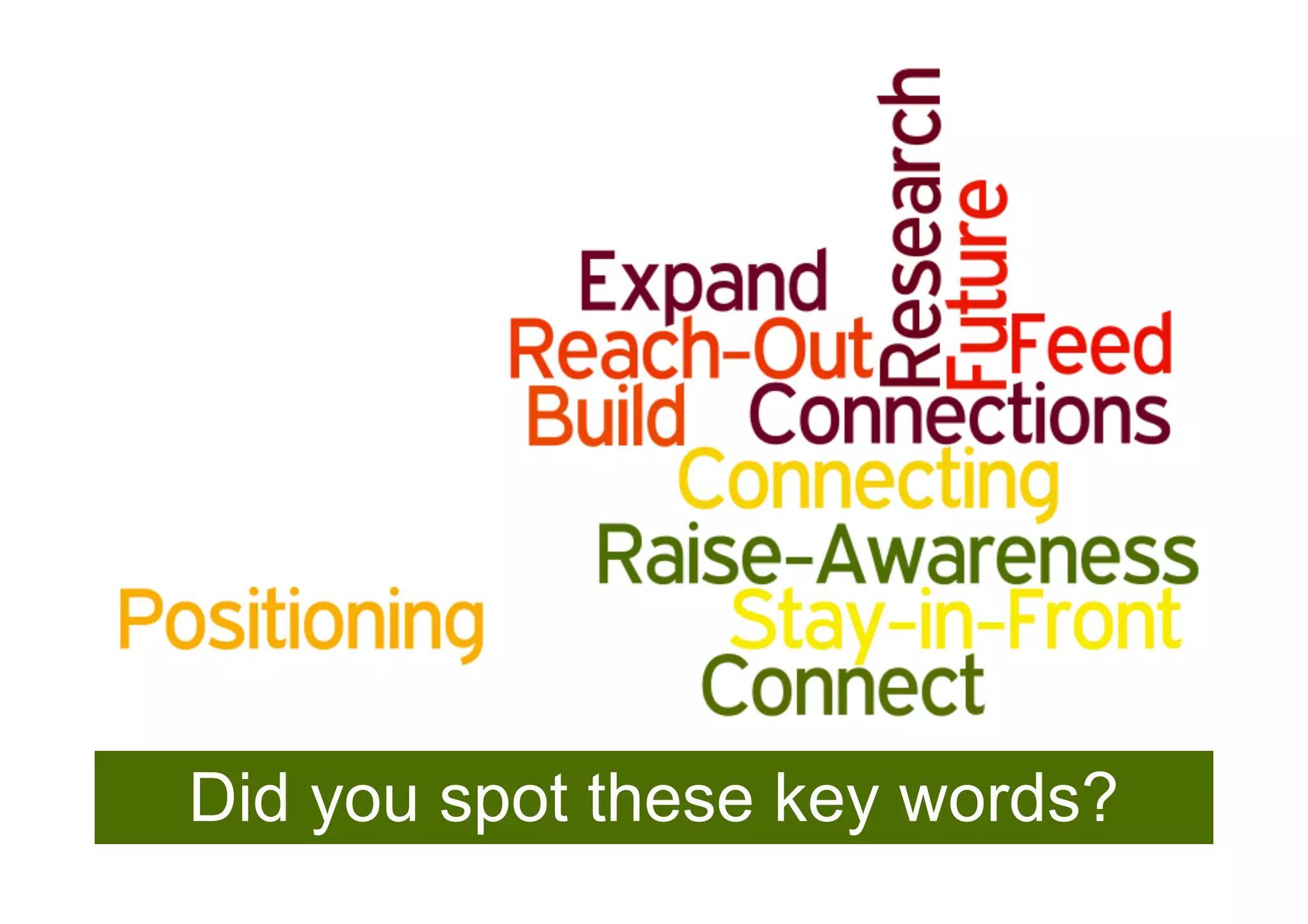 Did you spot these key words?
 