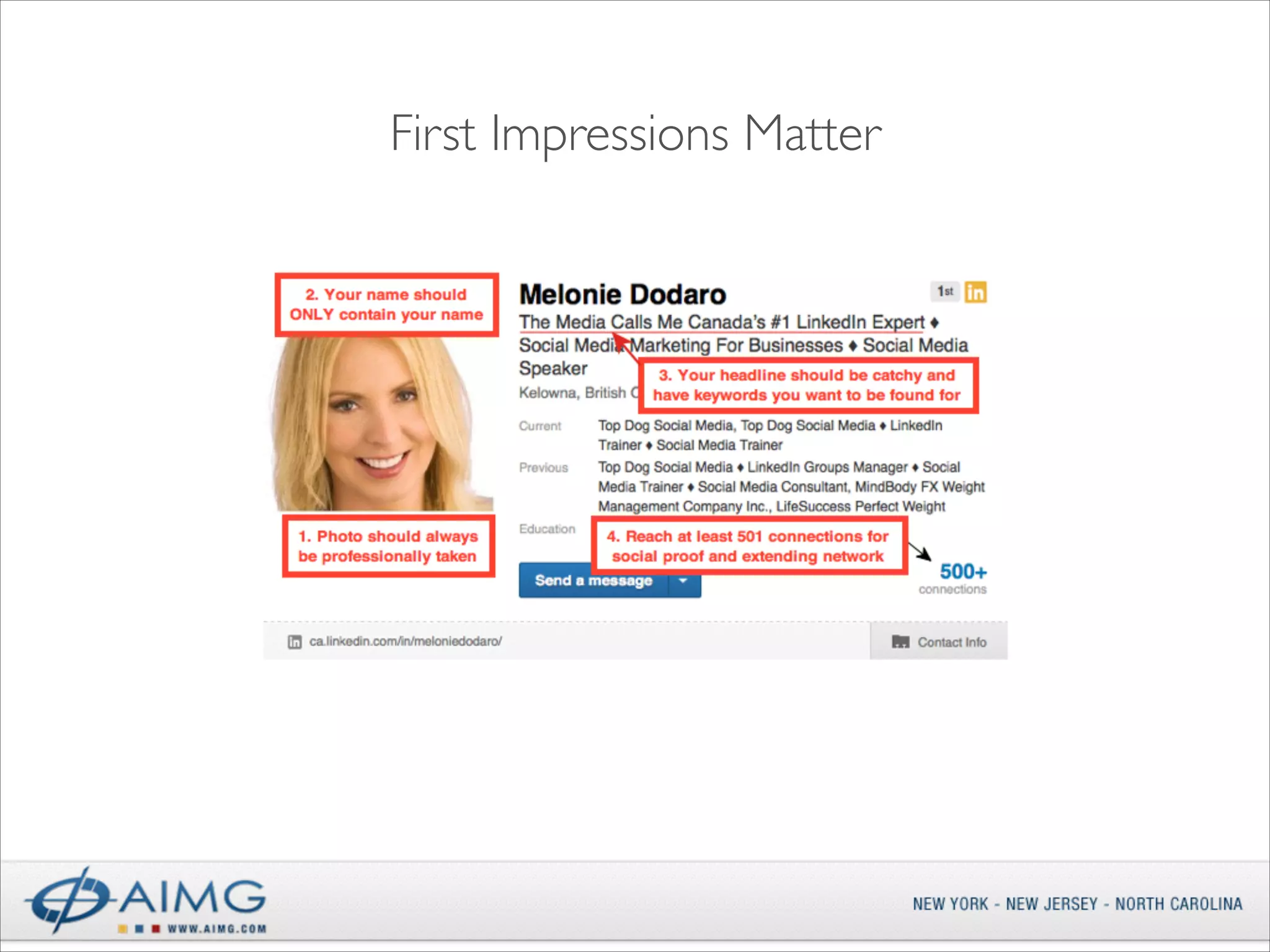 First Impressions Matter

 