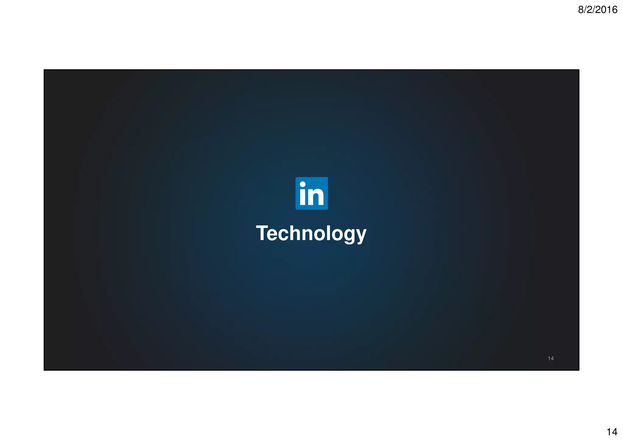 8/2/2016
14
14
Technology
 