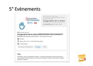 5° Evènements
 